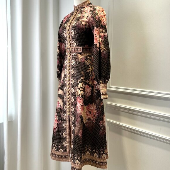 Zimmermann Illuminate Buttoned Midi Dress - Picture 2 of 10